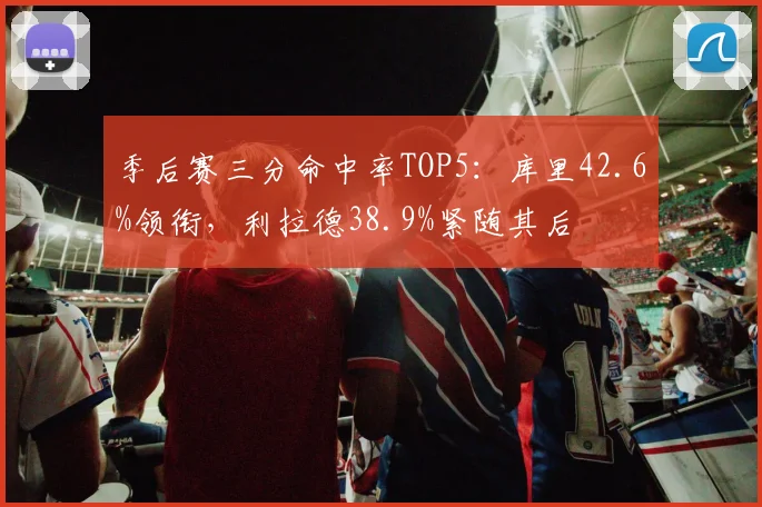 季后赛三分命中率TOP5：库里42.6%领衔，利拉德38.9%紧随其后